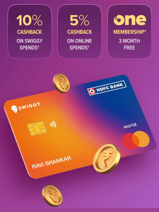 Apply Swiggy HDFC Bank Credit Card – Get Up to 10% Cashback